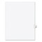 Avery 10-Tab 67 11 in. x 8.5 in. Preprinted Legal Exhibit Side Tab Index Dividers - White (25/Pack)